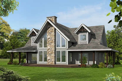 Mountain House Plan #039-00677 Elevation Photo