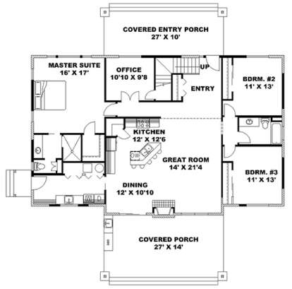 House Plan House Plan #17909 Drawing 1