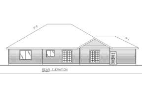 Ranch House Plan #039-00681 Elevation Photo