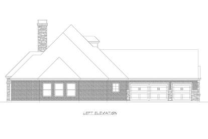 European House Plan #5445-00240 Elevation Photo