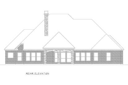 European House Plan #5445-00240 Elevation Photo