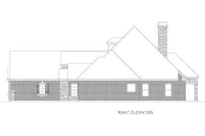 European House Plan #5445-00240 Elevation Photo