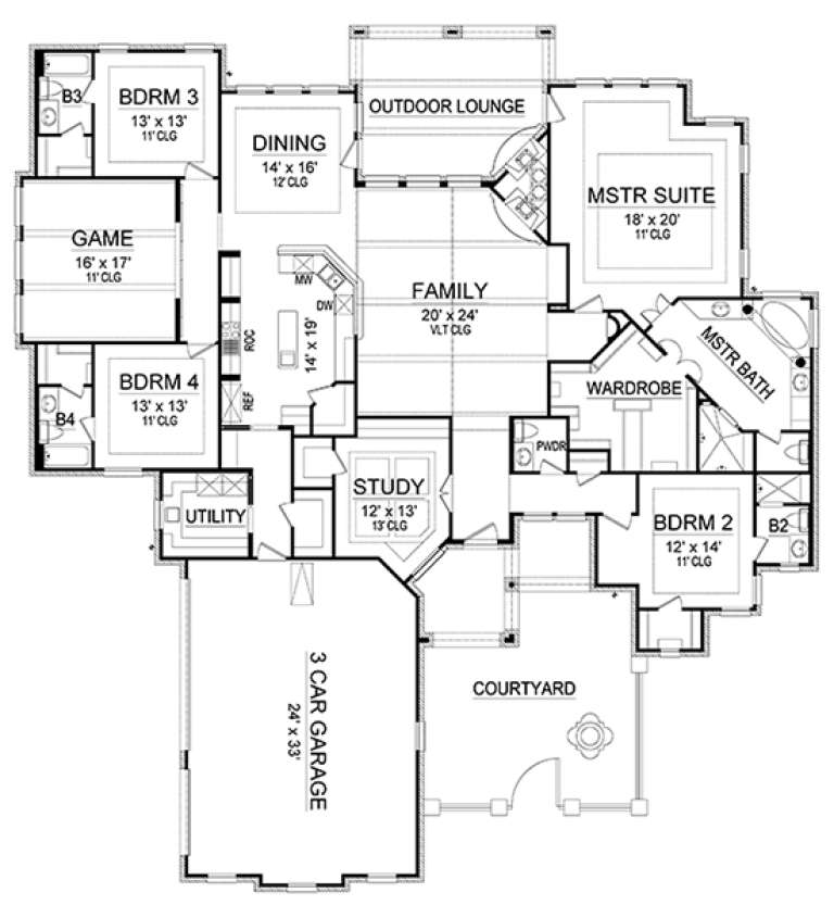 House Plan House Plan #17915 Drawing 1