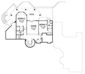Basement for House Plan #5445-00244