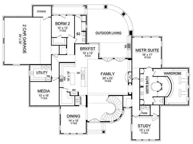 House Plan House Plan #17921 Drawing 1