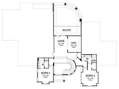 Upper for House Plan #5445-00246