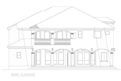 Mediterranean House Plan #5445-00247 Elevation Photo