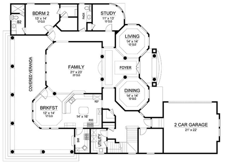 House Plan House Plan #17922 Drawing 1
