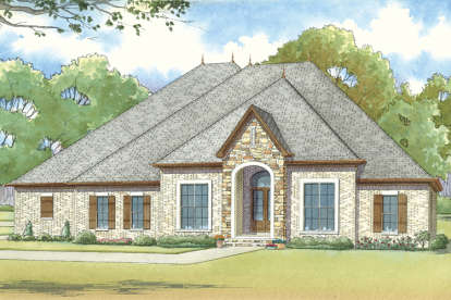 European House Plan #8318-00024 Elevation Photo