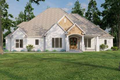 European House Plan #8318-00025 Elevation Photo