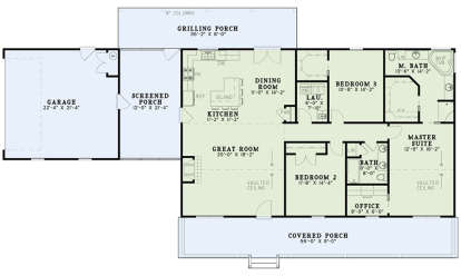 Main Floor  for House Plan #110-01043