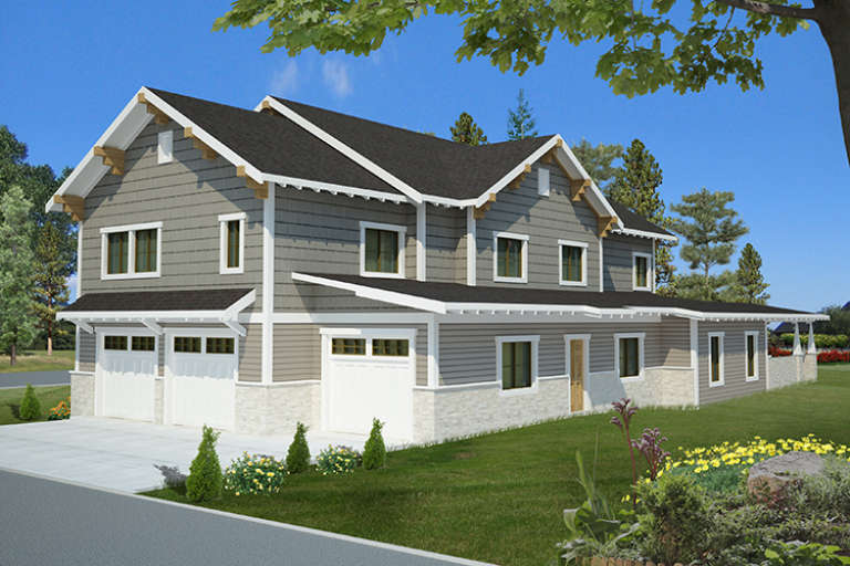 Craftsman House Plan #039-00683 Elevation Photo