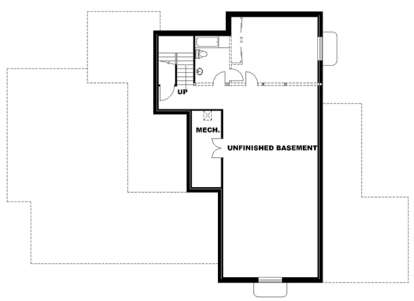 Basement for House Plan #039-00683