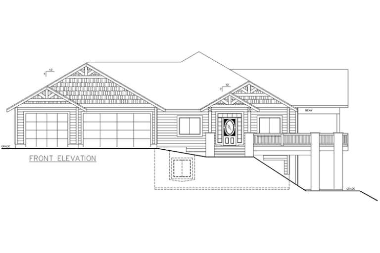 Mountain House Plan #039-00685 Elevation Photo