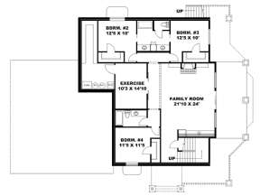 Basement for House Plan #039-00685