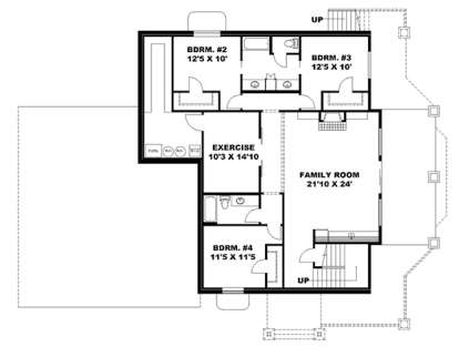 Basement for House Plan #039-00685