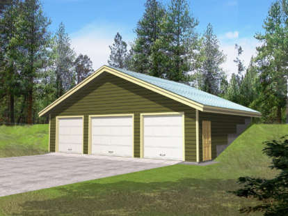 Mountain House Plan #039-00425 Elevation Photo