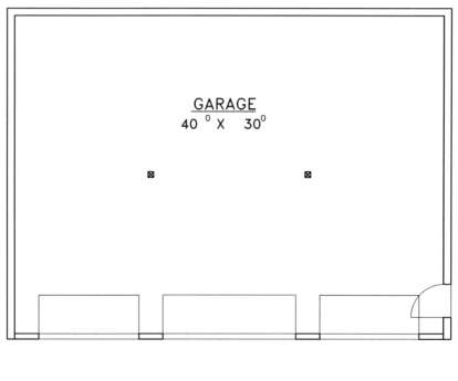 Garage Floor for House Plan #039-00425