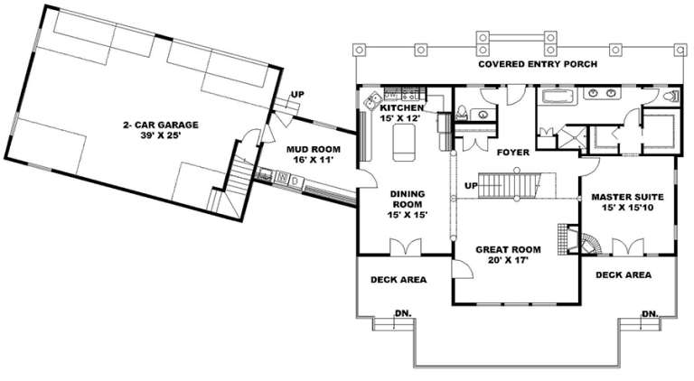 House Plan House Plan #17930 Drawing 1