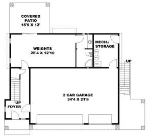 Lower for House Plan #039-00687