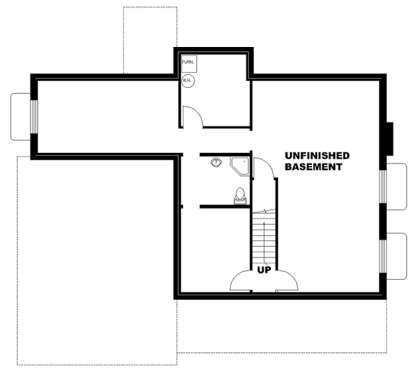 Basement for House Plan #039-00688