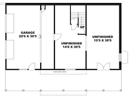 Basement for House Plan #039-00691