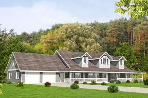 Country House Plan #039-00692 Elevation Photo