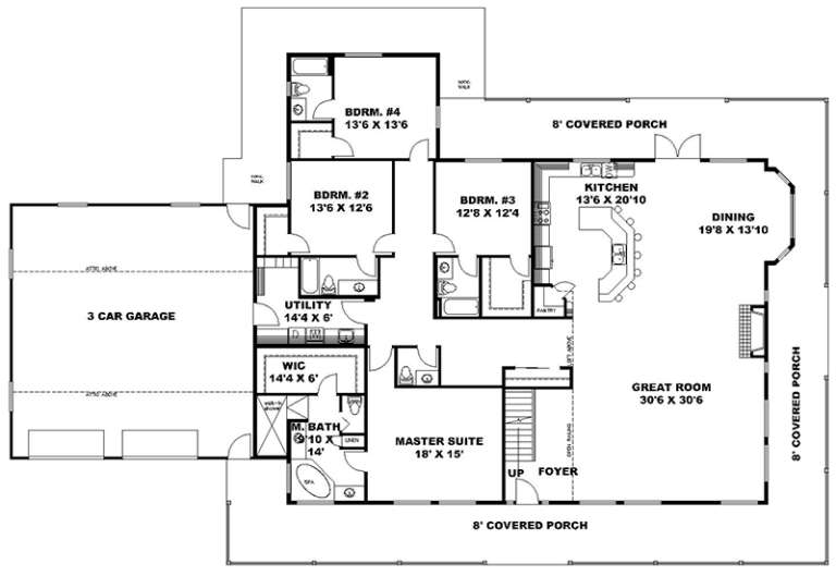 House Plan House Plan #17936 Drawing 1