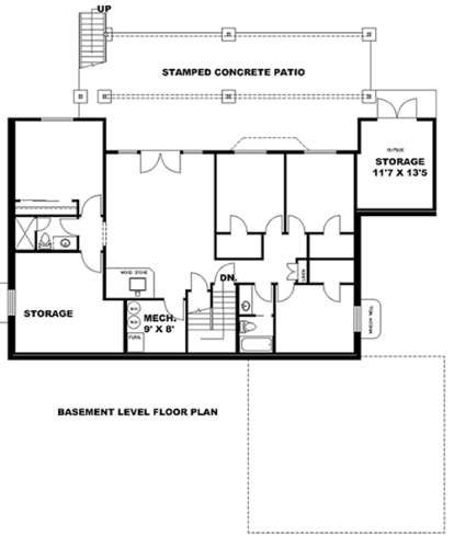 Basement for House Plan #039-00693