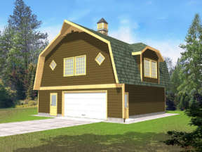 Barn House Plan #039-00426 Elevation Photo