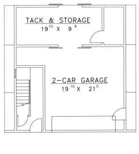 Garage Floor for House Plan #039-00426