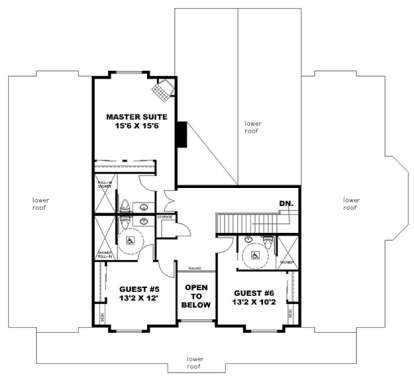 Upper for House Plan #039-00696