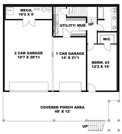 Lower for House Plan #039-00698