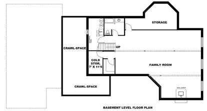 Basement for House Plan #039-00699