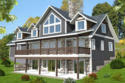 Mountain House Plan #039-00700 Elevation Photo