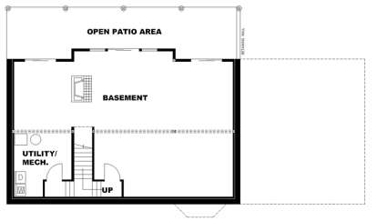 Basement for House Plan #039-00700
