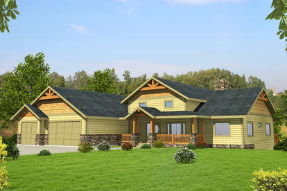 Craftsman House Plan #039-00701 Elevation Photo
