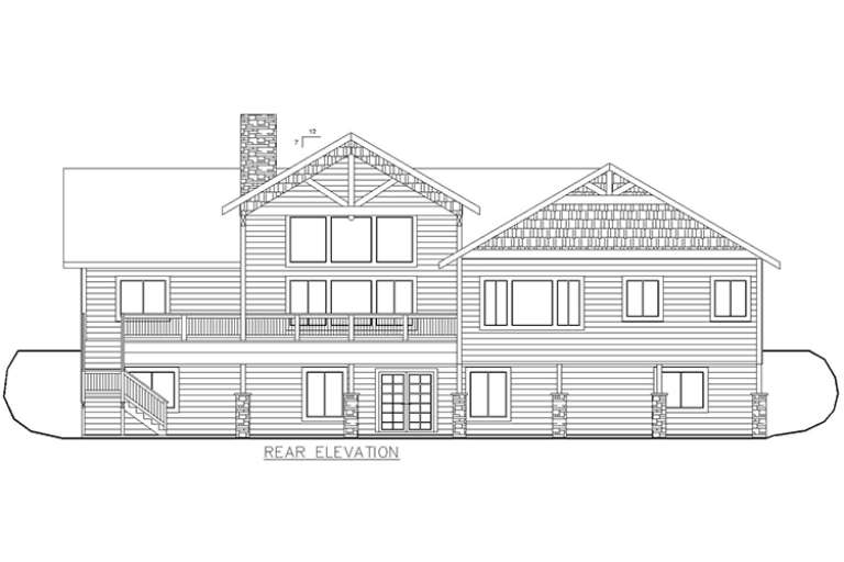 Craftsman House Plan #039-00701 Elevation Photo