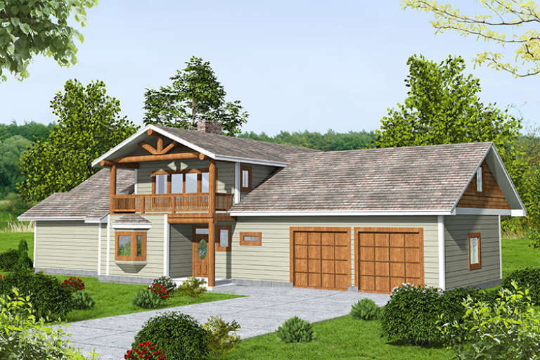 Mountain House Plan #039-00702 Elevation Photo