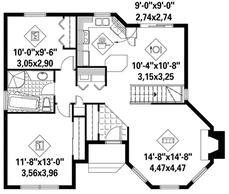 House Plan House Plan #17948 Drawing 1