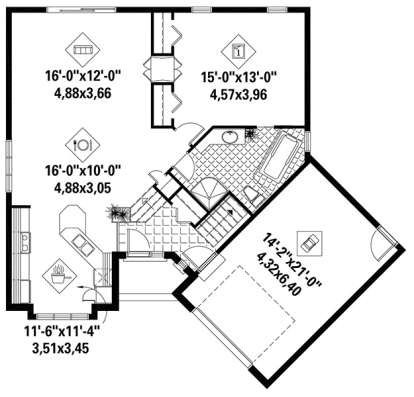 House Plan House Plan #17949 Drawing 1