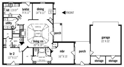 Floorplan1 for House Plan #048-00105