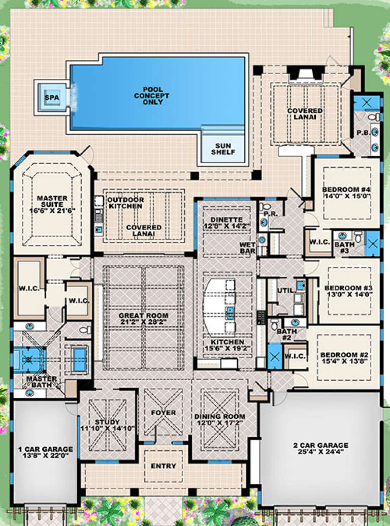 House Plan House Plan #17950 Drawing 1