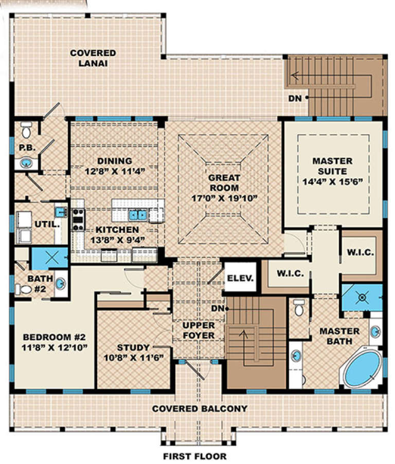 House Plan House Plan #17951 Drawing 1