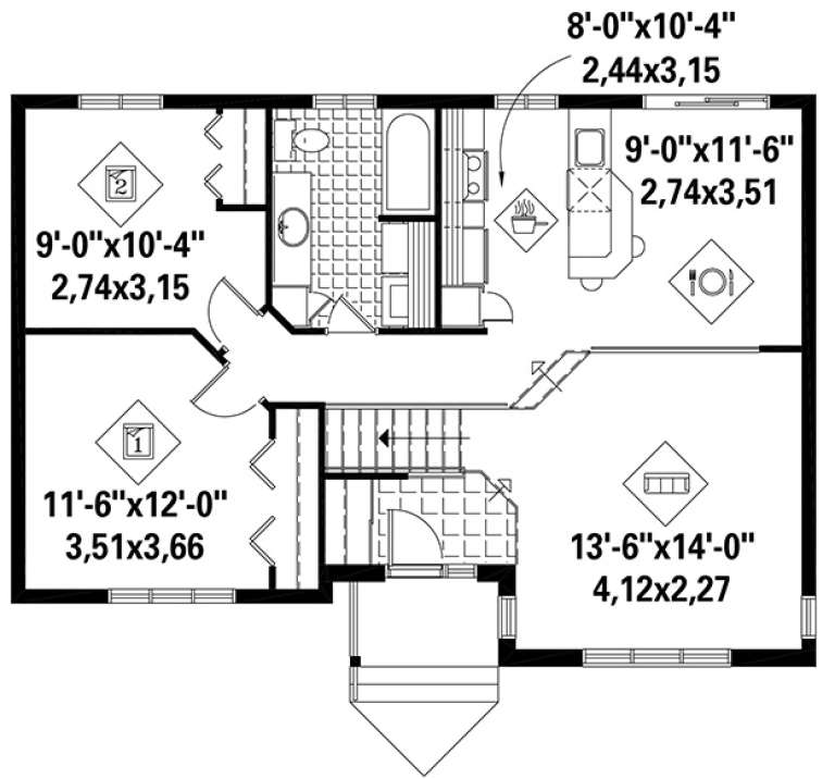 House Plan House Plan #17954 Drawing 1