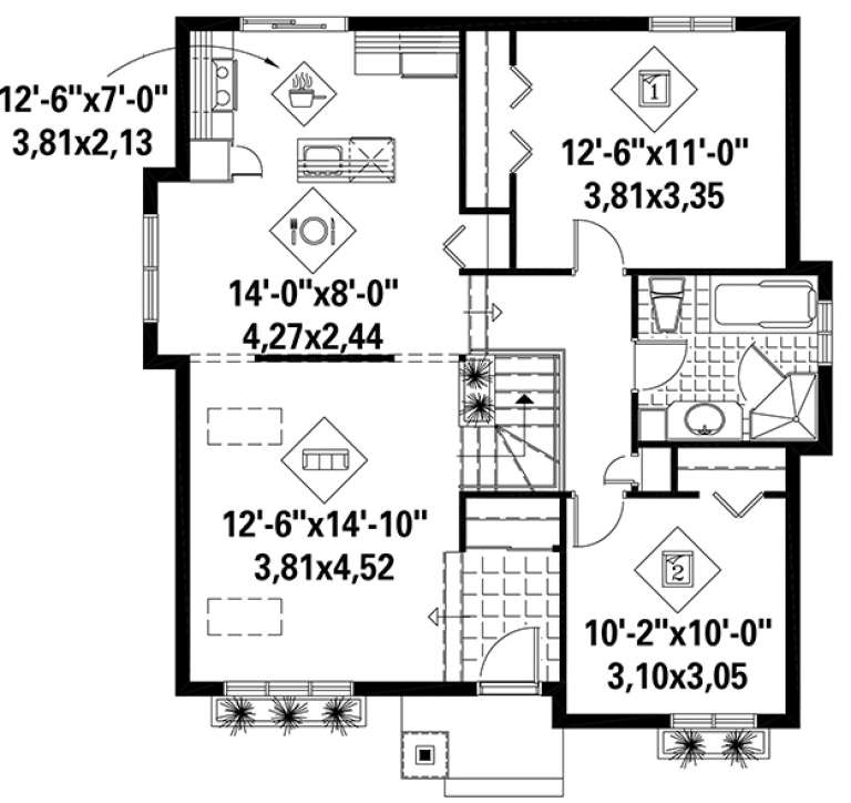 House Plan House Plan #17955 Drawing 1