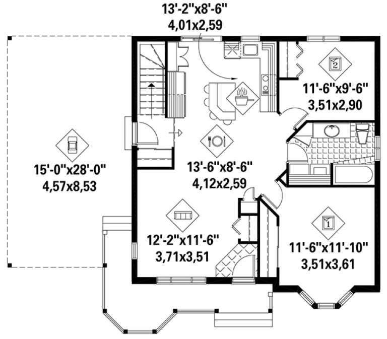 House Plan House Plan #17956 Drawing 1