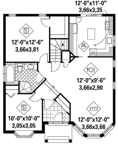 House Plan House Plan #17958 Drawing 1