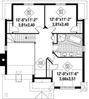 Upper for House Plan #6146-00263