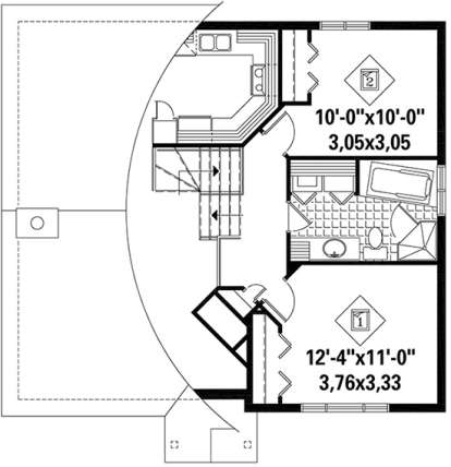 Upper for House Plan #6146-00264